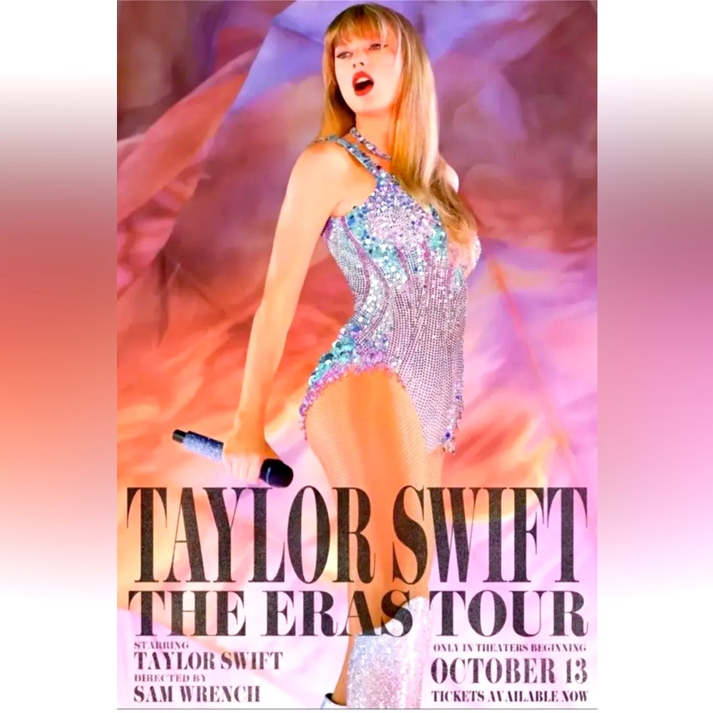 2) Taylor Swift The Eras Tour 2023 8x10 Movie collectible, Poster Quick Shipping